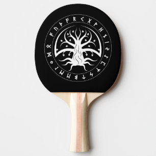 Yggdrasil-Kreis-Runen-Tischtennisschläger Tischtennis Schläger