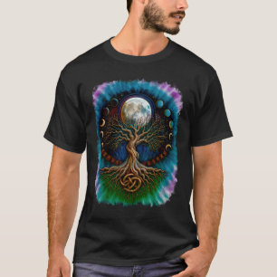 Yggdrasil Norse Tree Life Monument Phase Viking Ce T-Shirt