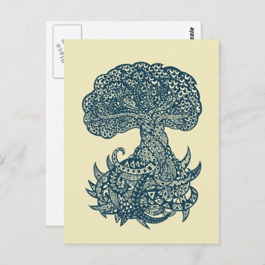 Yggdrasil Postkarte (Vorne/Hinten)