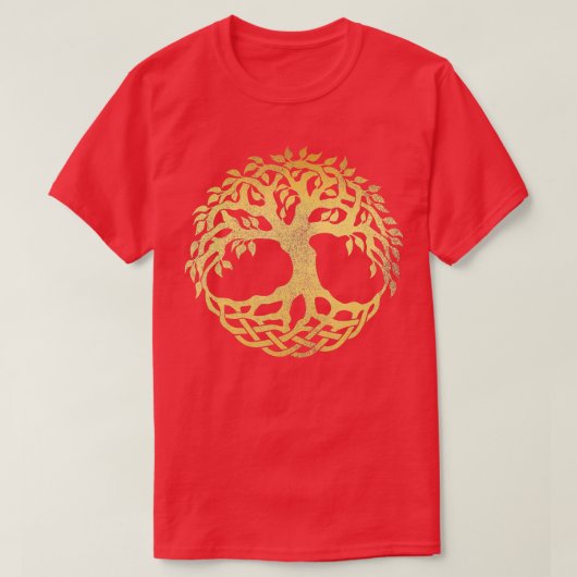 Yggdrasil the Norse of Life Viking Rune T-Shirt (Design vorne)