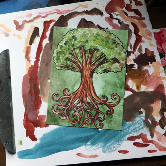 Yggdrasil Tree Norse Mythology Postkarte