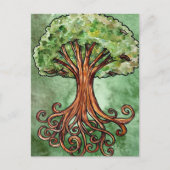 Yggdrasil Tree Norse Mythology Postkarte (Vorderseite)