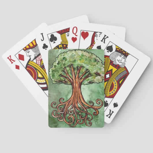 Yggdrasil Tree Norse Mythology Spielkarten (Rückseite)