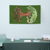 Yggdrasil Tree Norse Mythology Watercolor Banner (Messeveranstaltung)