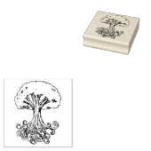 Yggdrasil Tree Norse Mythology Watercolor Gummistempel (Stempel)