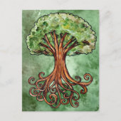 Yggdrasil Tree Norse Mythology Watercolor Postkarte (Vorderseite)