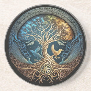Yggdrasil Tree of Life Getränkeuntersetzer