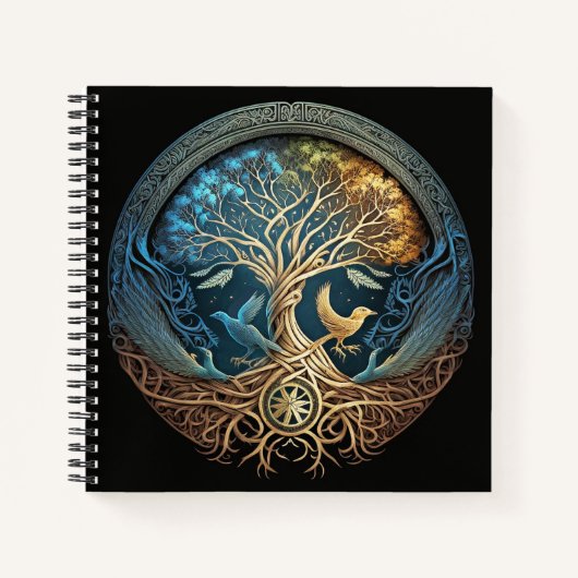 Yggdrasil Tree of Life Notizblock (Vorderseite)