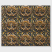 Yggdrasil Tree of Life und Sacred Knowledge - Para Geschenkpapier (Flach)