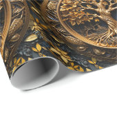 Yggdrasil Tree of Life und Sacred Knowledge - Para Geschenkpapier (Rolleneckpunkt)