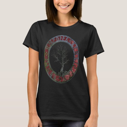 Yggdrasil Tree of Life World Tree T-Shirt (Vorderseite)