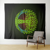 Yggdrasil Viking Tree of Life Edda Nordic Design Wandteppich (Beispiel (Horizontal))