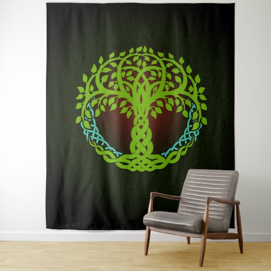 Yggdrasil Viking Tree of Life Edda Nordic Design Wandteppich (Beispiel)