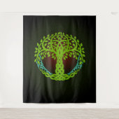 Yggdrasil Viking Tree of Life Edda Nordic Design Wandteppich (Vorderseite)