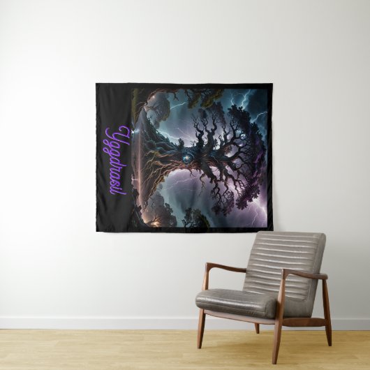 Yggdrasil Wandteppich (Beispiel (Horizontal))