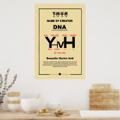 YHVH Chemical Compound Poster (Küche)