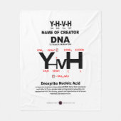 YHVH-DNA Chemical Bond Fleecedecke (Vorderseite)