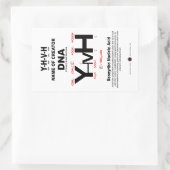 YHVH-DNA Chemical Bond Rechteckiger Aufkleber (Tasche)