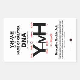 YHVH-DNA Chemical Bond Rechteckiger Aufkleber