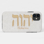 YHVH Eloheinu Neuhebräisch iPhone 5 BarelyTher Case-Mate iPhone Hülle (Rückseite (Horizontal))