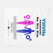 YHVH's Pronos Fleecedecke (Vorderseite (Horizontal))