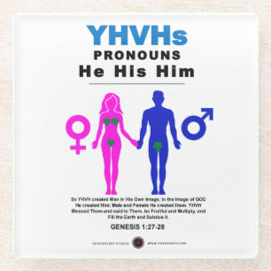 YHVH's Pronos Glasuntersetzer