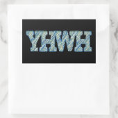YHWH-1 RECHTECKIGER AUFKLEBER (Tasche)