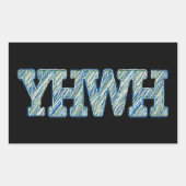 YHWH-1 RECHTECKIGER AUFKLEBER (Vorderseite)