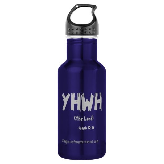 YHWH Bible Quotes Trinkflasche (Vorderseite)