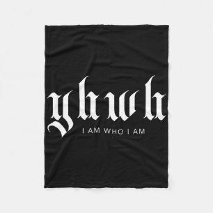 Yhwh Christlich Streetwear Ästhetische Bibel-Schri Fleecedecke