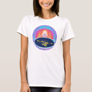 YHWH CreationWomens Flowy Kreis-Spitze T-Shirt