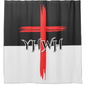 YHWH-Duschvorhang Duschvorhang (Vorderseite)
