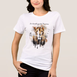 YHWH Frauen Christliches T-Shirt Tri-Blend Shirt