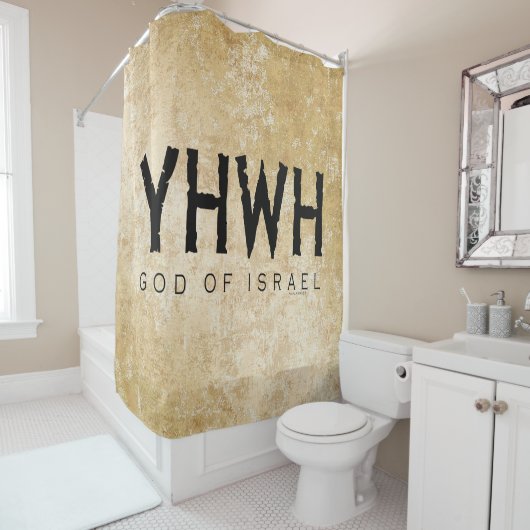YHWH (Jehovah) Duschvorhang (Beispiel)