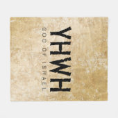 YHWH (Jehovah) Fleecedecke (Vorderseite (Horizontal))