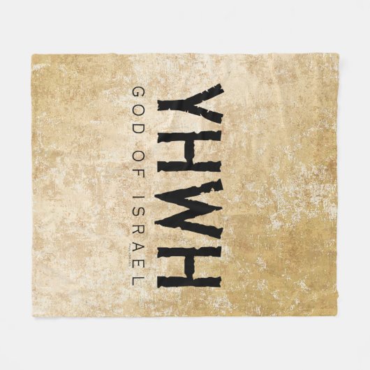 YHWH (Jehovah) Fleecedecke (Vorderseite (Horizontal))