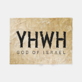 YHWH (Jehovah) Fleecedecke (Vorderseite (Horizontal))