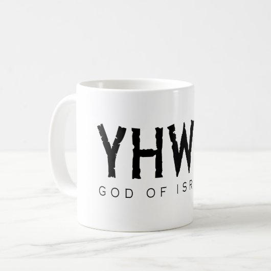 YHWH (Jehovah) Kaffeetasse (Vorderseite Links)