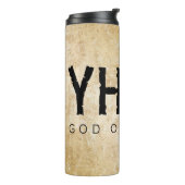 YHWH (Jehovah) Thermosbecher (Nach links gedreht)