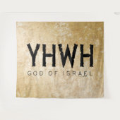 YHWH (Jehovah) Wandteppich (Vorderseite (Horizontal))