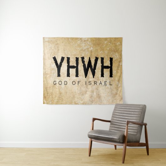 YHWH (Jehovah) Wandteppich (Beispiel (Horizontal))