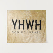 YHWH (Jehovah) Wandteppich (Vorderseite (Horizontal))