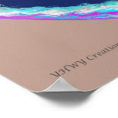 YHWH Kreation Original-Malerei ~ Versteckter Berg Poster (Ecke)