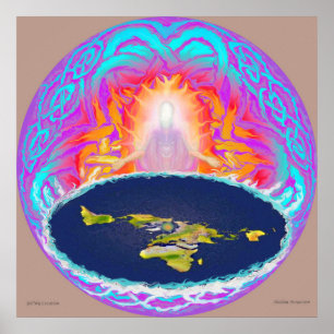 YHWH Kreation Original-Malerei ~ Versteckter Berg Poster