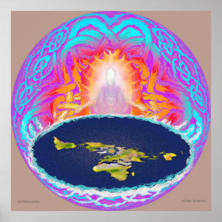 YHWH Kreation Original-Malerei ~ Versteckter Berg Poster