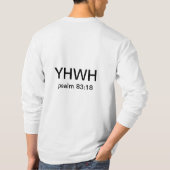 YHWH T-Shirt (Rückseite)