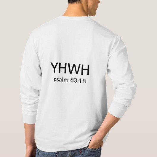 YHWH T-Shirt (Rückseite)