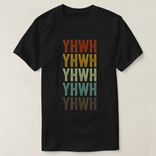 YHWH Yahweh Hebrew T - Shirt (Design vorne)
