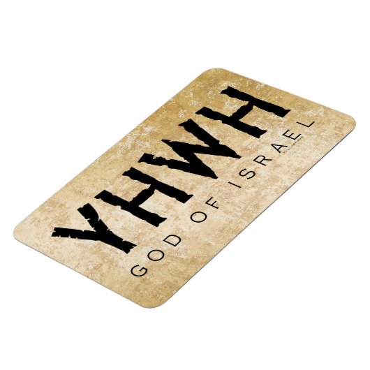YHWH (Yahweh, Jehovah) Gott Israel Tetragrammaton Magnet (Linke Seite)