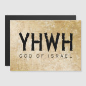 YHWH (Yahweh, Jehovah) Gott Israel Tetragrammaton Magnetkarte (Vorne/Hinten)
